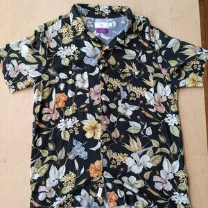 Onia Vacation Liberty Hibiscus Shirt - Size Medium